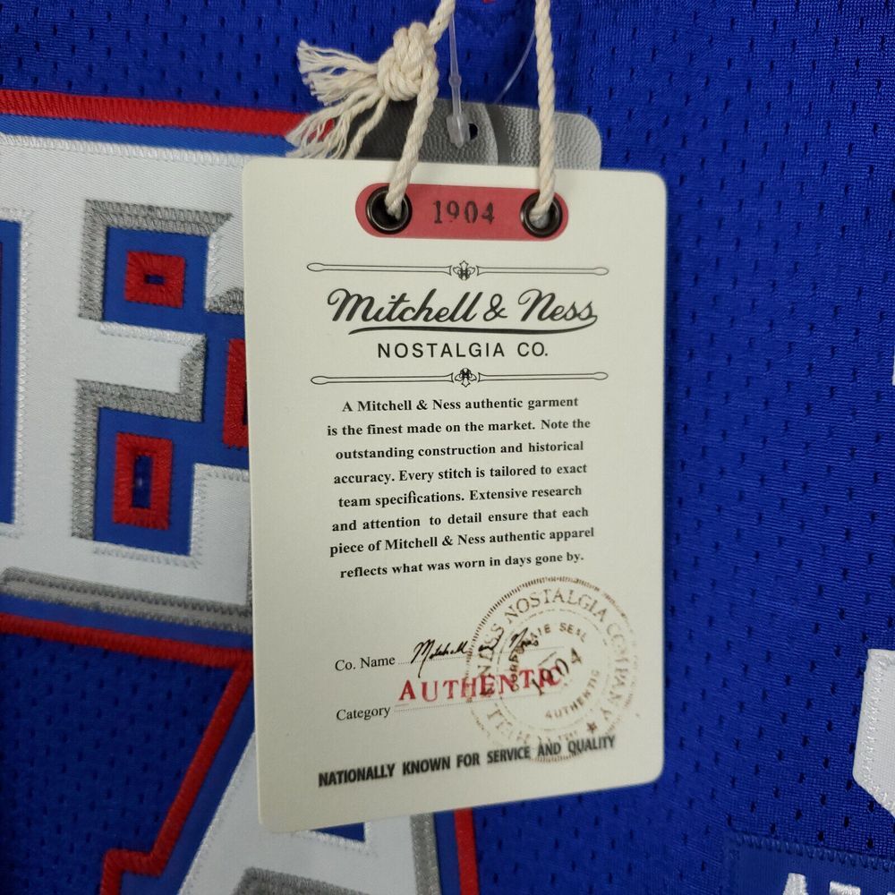 Allen Iverson Mitchell & Ness M Medium Authentic NBA All-Star Jersey Blue #3 NWT - Picture 8 of 11